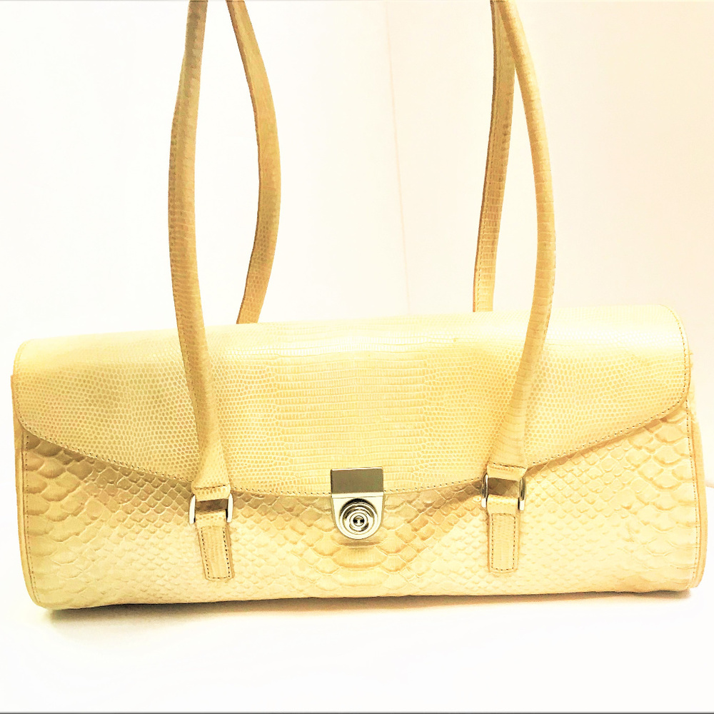 Rare Brahmin Lizard And Snakeskin ROSALIE Satchel